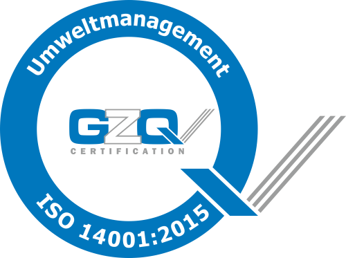 Zertifiziert nach ISO 14001:2015 (Umweltmanagement)